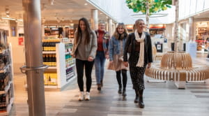 Group onboard DFDS duty free shopping